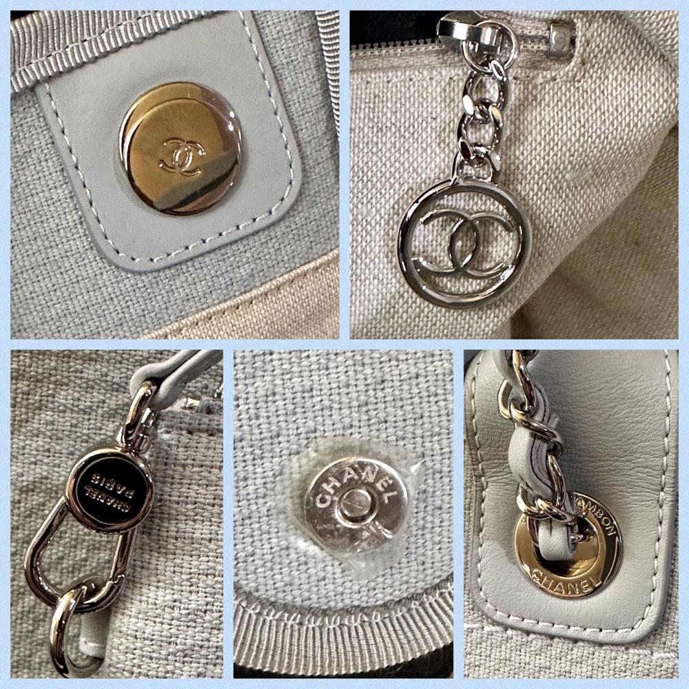 💎💎💎Authentic CHANEL DEAUVILLE 2 WAY BAG - Picture 14 of 17